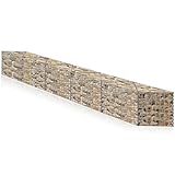 Triangle Gabion Cages for Retaining Walls Galvanized Steel Privacy Planter 129.9'x11.8'x19.7' High Load Capacity Raised Bed Garden Stone Wire Basket Fencing for Landscape Patio, Instruction Included