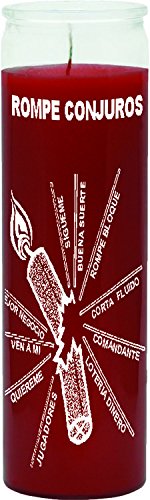 Indio 7 Day Glass Candle Spell Breaker Red