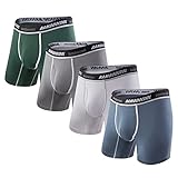 BAMBOO COOL Men's Underwear Boxer Briefs Soft Bamboo Viscose Breathable Athletic Underwear for Men 4