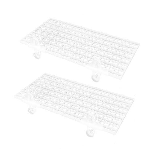 ノーブランド品 1 セット 水槽 板 水槽底トレー 水族館 水槽グリッドトレイ 水槽仕切りトレイ 水槽底分離 grid 水槽底仕切り フィルタリングプレート 絶縁ボード 水槽の付属品 pp 白い