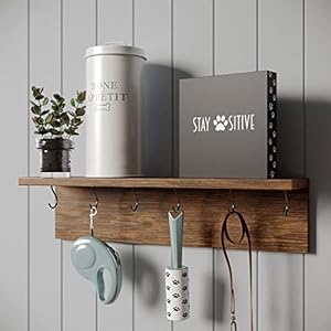 Barnyard Designs Wooden Box Sign Motivational Desk Decor Primitive Decor Office Desk Decorations for Women Office Bathroom Shelf Decor Inspirational Spiritual Decor Stay Pawsitive