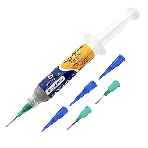Essmetuin Solder Paste (Sn63/Pb37 T5 30G) For Electronic Soldering, No-Clean Tin Lead Paste, Soldering Paste For PCB/IC/BGA/SMD CELLPHONE CPU Repairing