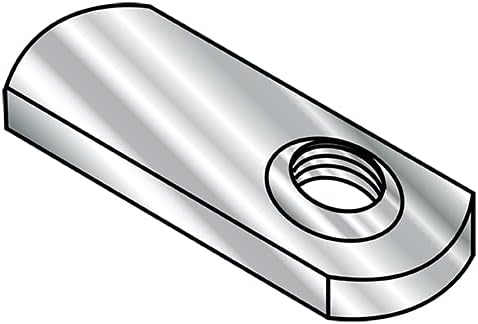 14-28 Weld Nuts with .812 Tab Base Offset Hole 18-8 Stainless (Pack Qty 1,000) BC-15NWS1SS by Korpek