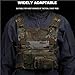 LZAQHMT Tactical Chest Rig Front Panel Expansion Gear - MOLLE Mag Pouch Holder with Navigation Slot for Hunting Airsoft Gear(CP)