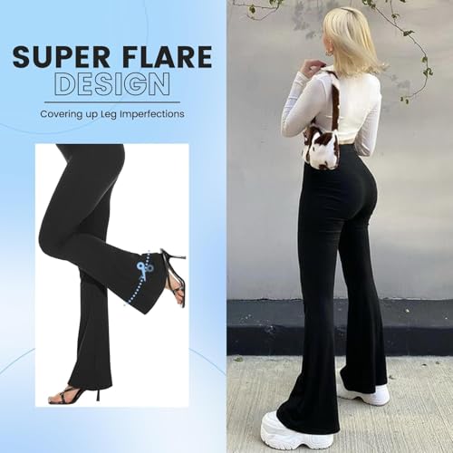Image of High Waisted Leggings for Women - Soft Athletic Tummy Control Pants for Running Cycling Yoga Workout - Reg & Plus Size