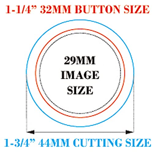 100Sets 1-1/4" 32Mm Pin Badge Button Parts Supplies For Pro Maker Machine #TOP2
