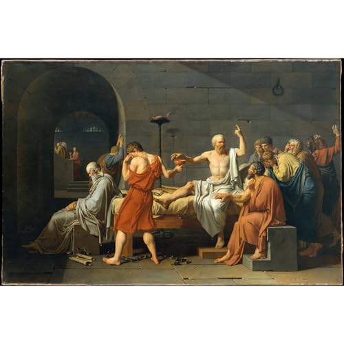 Toile La mort de Socrate pour ressentir l'émotion de l'art de David chez soi