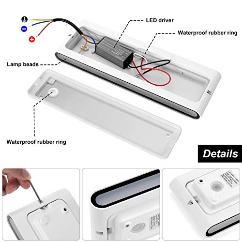 KAWELL 20W Modern Wall Lamp LED Wall Light Up Down Aluminum Wall Wash Lights Waterproof IP65 Outdoor Indoor for Bedroom Living Room Bathroom Stairs Porch Corridor Hallway - Image 2