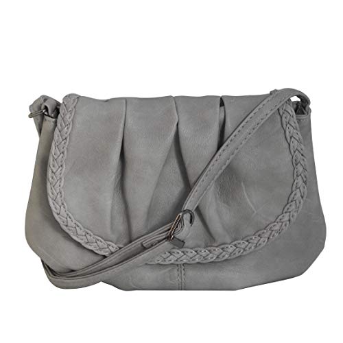 Bag Street - präsentiert von ZMOKA BGS-DHAT-3257-2-GYL-FBA-01 - Bolso cruzados para mujer Gris gris claro talla única