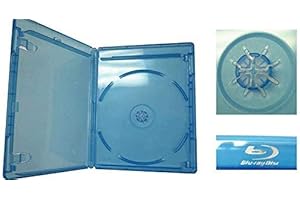 New 10 Viva Elite Blu-Ray Case, Single Disc Holder, 12.5mm, Blue Transparent