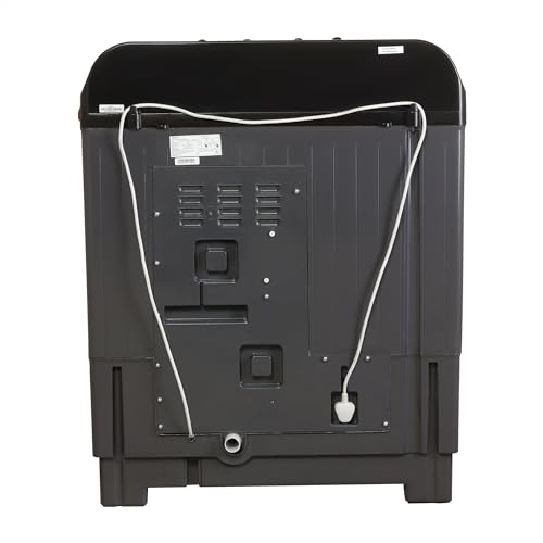 Image of SHARP 8.0 kg, 5 star Semi-Automatic Top Loading Washing Machine with Quadroniq Pulsator, Wave Dry Ring, 300 RPM (ES-SD80NB-TS, Steel Grey, Pure Wave+)