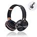 immagine 2PENG Cuffie Bluetooth Cuffie Over-Ear, Cuffie Wireless Pieghevoli con Jack Audio da 3,5 mm, Microfono con cancellazione del Rumore Incorporato, Supporto per Scheda Plug-in, per iPhone iOS Android