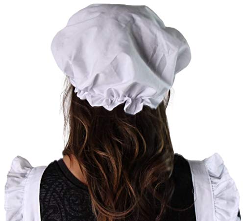 Making Believe Girls Classic Mop Cap And Apron Set, White #TOP6