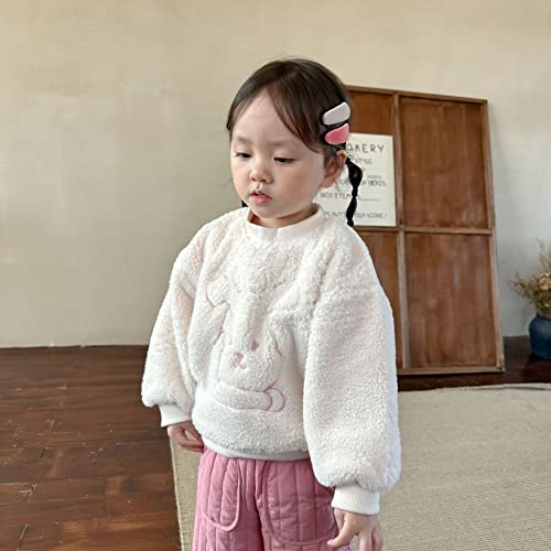Girls' Sweater Autumn and Winter Children's Cartoon top Girls' Pullover Children's Velvet Thickened3