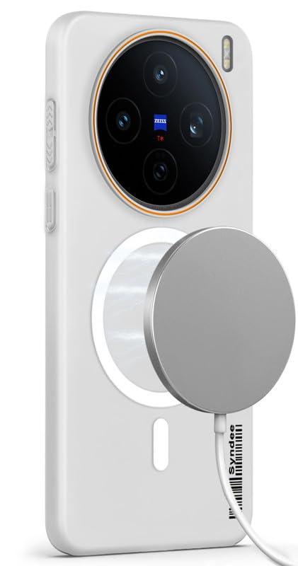Image of Mr. Case Back Cover for Vivo X200T 5G Sleek Frosted Translucent Back with Wireless Charging Support | Anti-Scratch Shockproof Phone Case - White