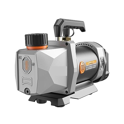 Bomba de vacío BUUBO, 1/2 HP, 2,5 CFM, para refrigerante, entrada 1/4", refrigeración automotriz y aire acondicionado, funciona con batería de 18 V miniatura 1