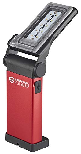 Image of Streamlight 61501 Flipmate 500-Lumen USB Rechargeable Multi-Function Compact Work Light, Red