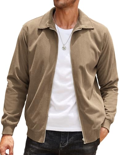 Blouson bomber léger en velours homme pour rester élégant au printemps