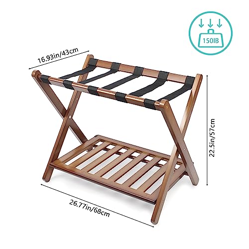 Smart Fendee XLJ-ALL Fully Assembled Walnut Bamboo Luggage Racks thumb #4