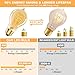 BLINGCOLOR A19 Vintage LED Edison Bulbs 40 Watt Equivalent, 4-PACK Dimmable E26 LED Light Bulbs 40 Watt, Amber Warm 2200K Decorative Light Bulbs for Farmhouse, Industrial, Modern Light fixtures, CRI90