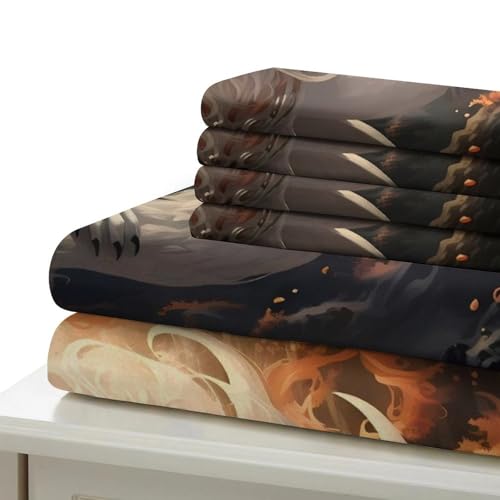 Linge de lit respirant et hypoallergénique avec housse de couette 3D - 7