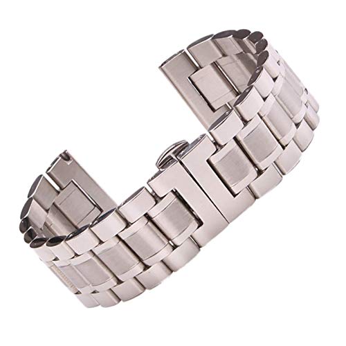 Bracelet de montre acier inoxydable de haute qualité avec boucle papillon pour femmes