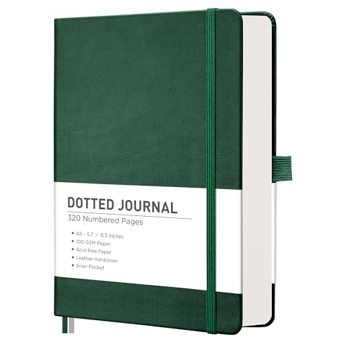 Bullet journal A5 points RETTACY 320 pages pour organiser vos journées au bureau et à la maison