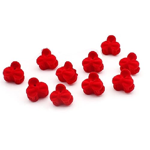 Miniatura 2 de 30 pinzas de terciopelo rojo para el cabello, con forma de corazón, flor, flequillo, pinzas pequeñas para el cabello, pinzas de plástico
