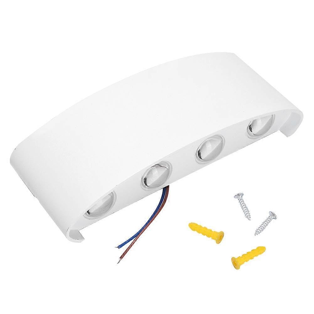 Joyhappst Image Color Indoor Simple Aluminum Led Wall Lamp Light For Bedroom Corridor 8W Ac 85-265V White(Cold W