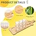 Tequila Shot Board Set - Serving Tray with 6 Glasses, Lemon Space, Salt Rimmer - 1.5 Oz Shots Holder for Margarita, Liquor, Party