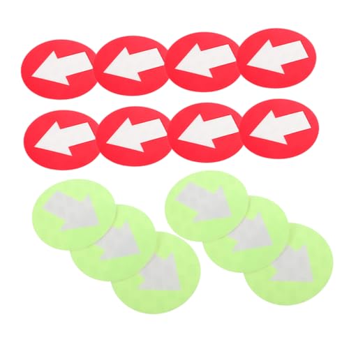 Anneome 20pcs Outdoor Trail Markers Reflective Arrow Stickers for Stairways Camping Safety