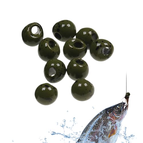 Cuentas de Tungsteno,Surtido de Cuentas de Tungsteno para Anzuelos | Potente Accesorios de Plomos para Inmersión Profunda Destinados Pescadores Principiantes Y Apasionados