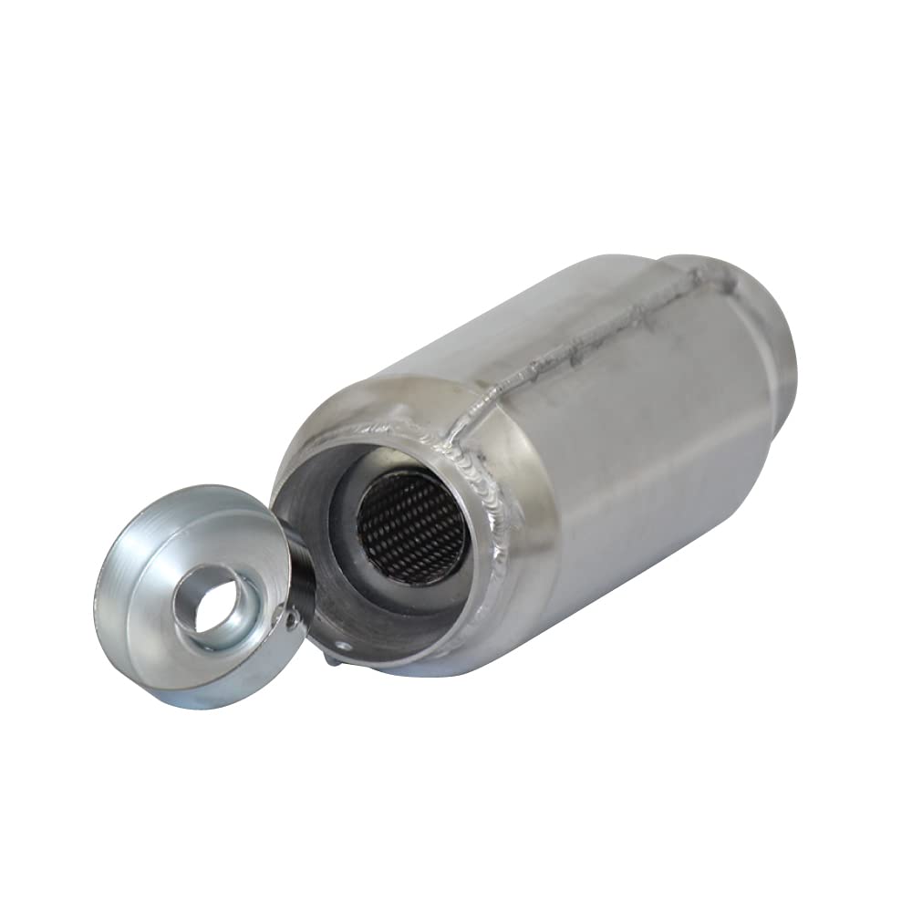 Amazon | 汎用 アルミ製 モナカ管サイレンサー70φ | バッフル | 車＆バイク