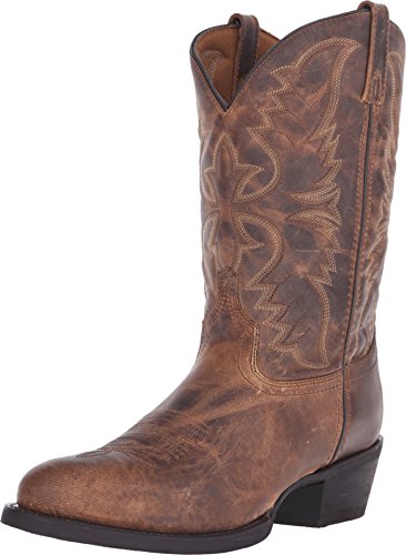 Laredo Mens Birchwood Round Toe Pull On Casual Boots Mid Calf - Brown - Size 10 D_M