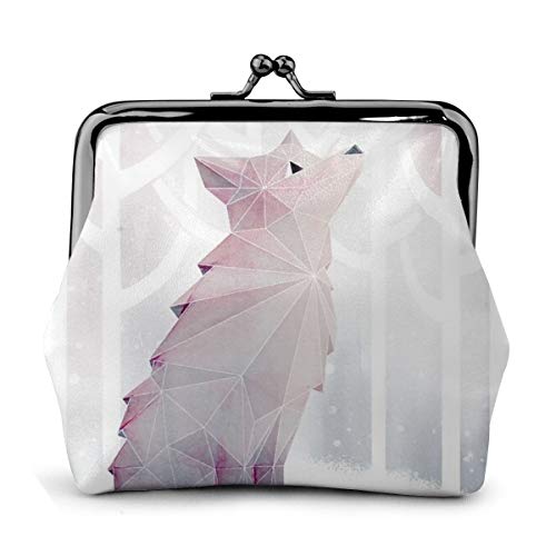 Fox in The Snow Coin Purse Womens Portemonnee Kaarthouder Muntentas Koppeling Handtas