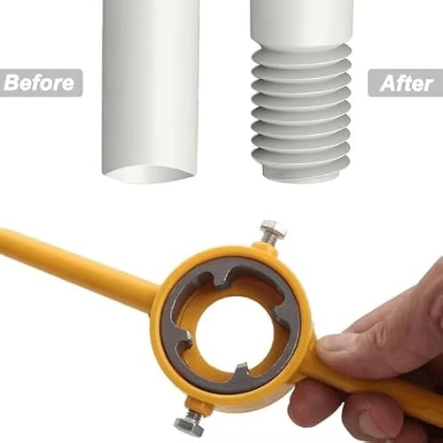 NestNook 6-teiliges NPT-Gewindeschneider-Werkzeugset für PVC-Rohre (Größen 1/2, 3/4 und 1)