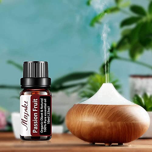 Passion Fruit Essential Oil And Strawberry Essential Oil Organic Plant & Natural 100% Pure Therapeutic Grade Oil Perfect For Diffuser, Humidifier, Massage, Aromatherapy, Skin & Hair Care-2X10Ml #TOP4