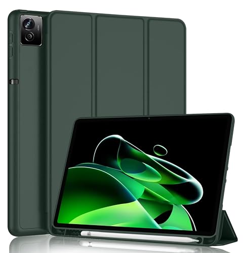TGK Soft Flexible with Pencil Holder Trifold Flip Back Case for realme Pad X 11 inch Tablet (Green) TGK Soft Flexible with Pencil Holder Trifold Flip Back Case for realme Pad X 11 inch Tablet (Green)