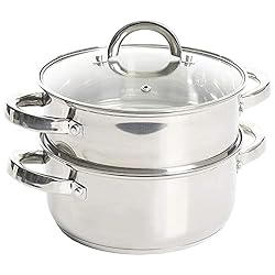 Oster Sangerfield 3.0-Quart Stainless Steel Dutch Oven with Steamer Basket