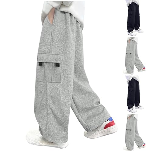 XINYUNZU Jungen Hose Baumwolle Jogginghose Baggy Cargohose Kinder Sporthose...