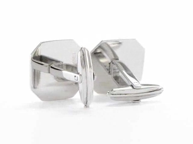 Mancuernillas para hombre en acero inoxidable negro 17 mm miniatura 6
