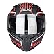 Helm für Motorräder Full-Face Motorcycle Helmet Tragbarer Integralhelme Flip-up Motorradhelm Zertifizierung von DOT (Magie, M)