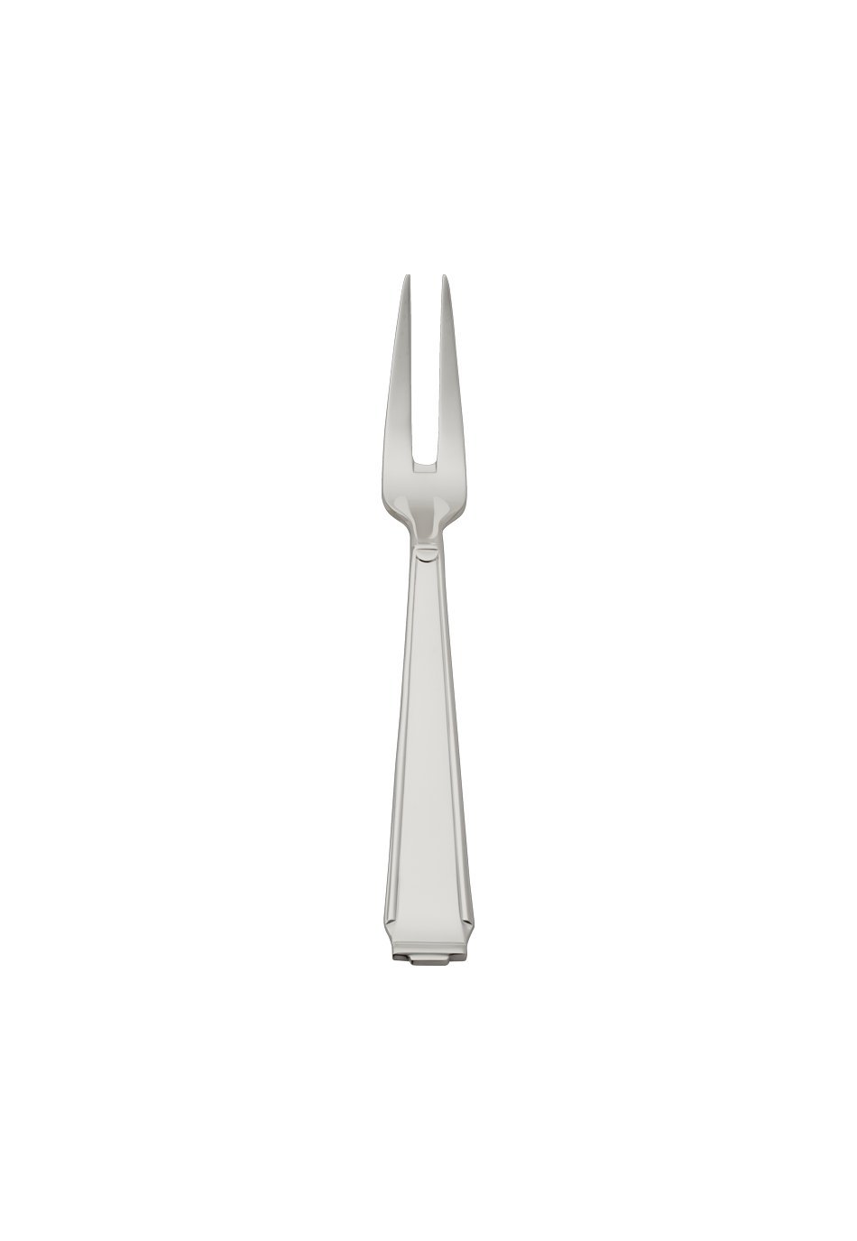 Robbe & Berking Fourchette à Viande Art Deco, Grande (plaqué Argent Massif 150 g)