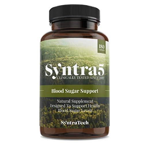 Syntratech Syntra5 180 Caps - Multi-Faceted Blood Sugar Support Formula - Assists in