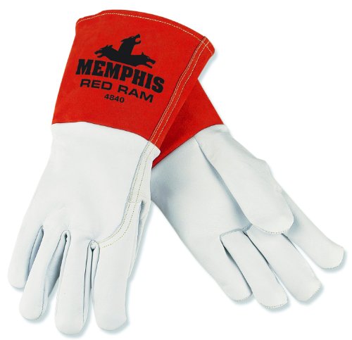 MCR Safety 4840L Red Ram Premium Grade Grain Goatskin MIG/TIG Wel...