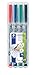 Staedtler Lumocolor Non-Permanent Fine Point Markers, 0.6mm F, Assorted, 4 Count (STD316WP4A6)