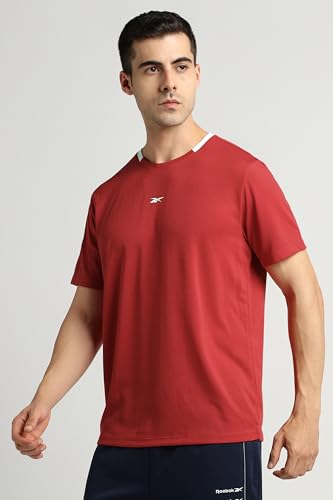Image of Reebok Men's Sport T-Shirt - Moisture Wicking Sports T-Shirt | Workout Running Training Tshirt for Men's | Half Sleeve Active Tee