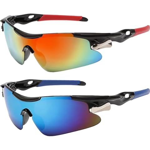 JSTHHTT Cycling Sunglasses with UV400 Protection Cover