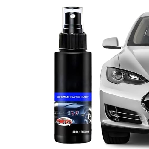Niesel Limpia cromados para Autos - Spray Reparador de Rayaduras para Cromo de Vehículos | Limpiador Duradero para Camión Bote SUV Acero Inoxidable Aluminio Latón Cobre Metal Vehículo Hogar Batería