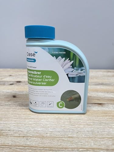 OASE 50552 AquaActiv PondClear, 500 ml - biologischer Teichklärer, wirkt gegen feine, nicht filtrierbare Verunreinigungen sowie Phosphate und Schwermetallverbindungen in Teichen